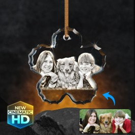 2D Crystal Flower Ornament