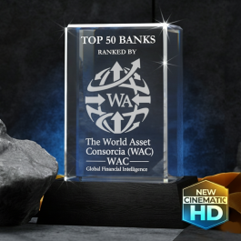 3D Crystal Rectangle Tall Award