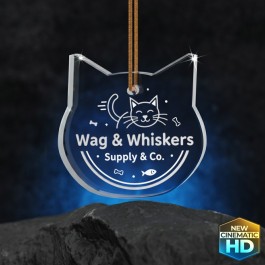 2D Crystal Cat Ornament Award