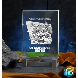 2D Medium Plaque Vertical Award