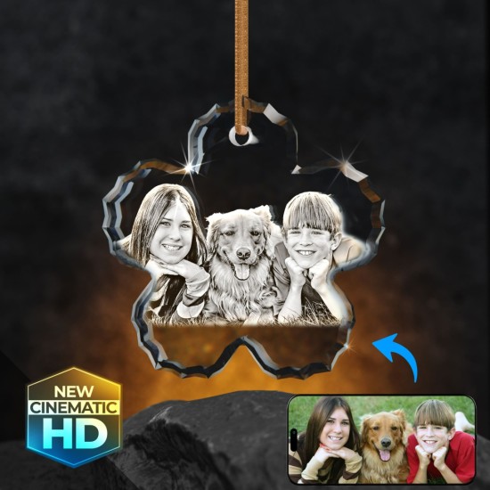 2D Crystal Flower Ornament