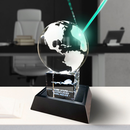3D Crystal Earth Globe Award