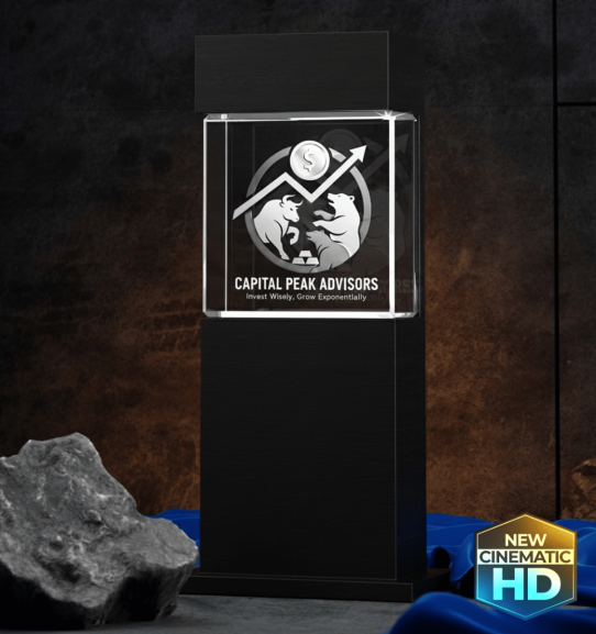 3D Crystal Pedestal Award