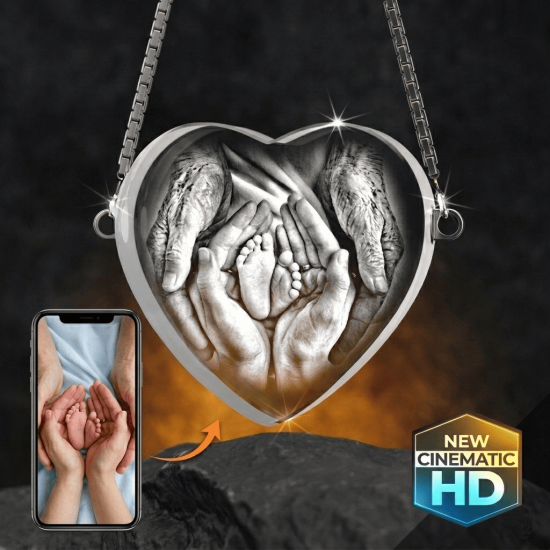 2D Crystal Heart Bracelet