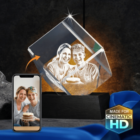 3D Crystal Cut Corner Diamond