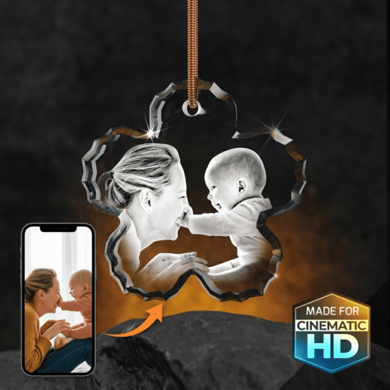 2D Crystal Flower Ornament