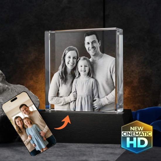 3D Crystal Slim Square 