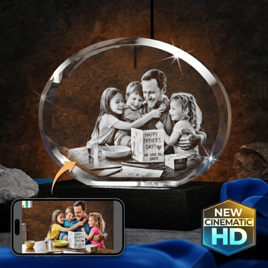 3D Crystal Oval 