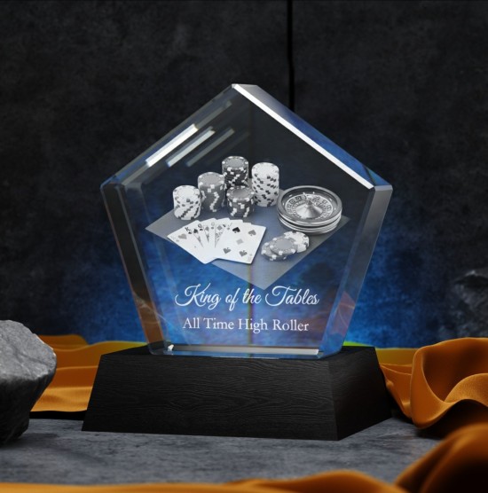 3D Crystal Pentagon Award