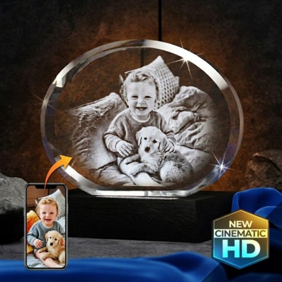 3D Crystal Oval 