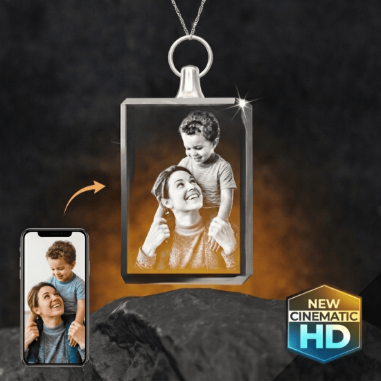 2D Crystal Rectangle Necklaces