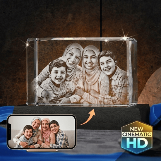 3D Crystal Rectangle Wide