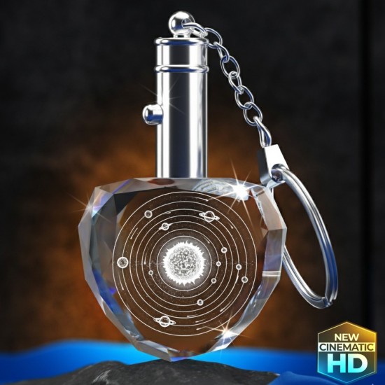 3D Crystal Heart Keychains Award