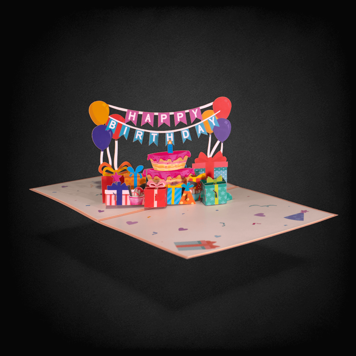 3D Birthday Celebration Pop Card