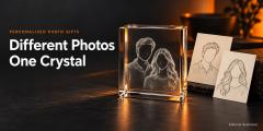 Can You Combine People from Different Photos in a Crystal Gift?