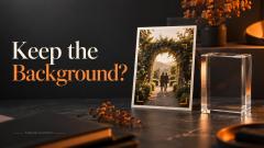 Can You Keep the Background in a 3D Crystal Photo?