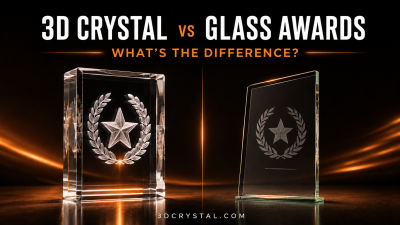 3D Crystal vs Glass Awards: What’s the Difference?