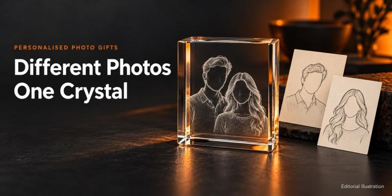 Can You Combine People from Different Photos in a Crystal Gift?