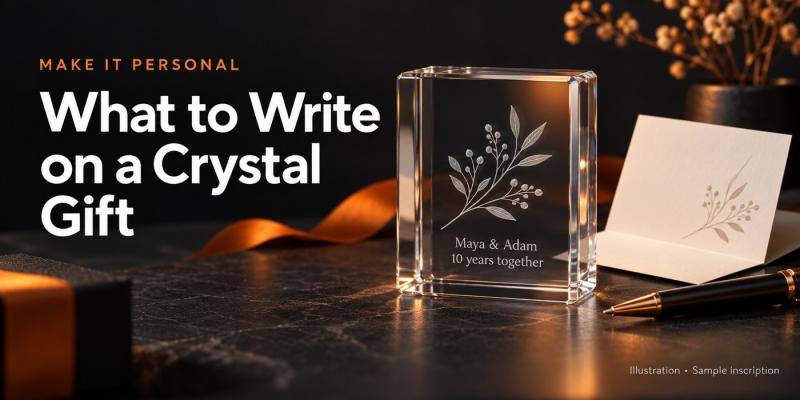 What to Write on a Personalised Crystal Gift
