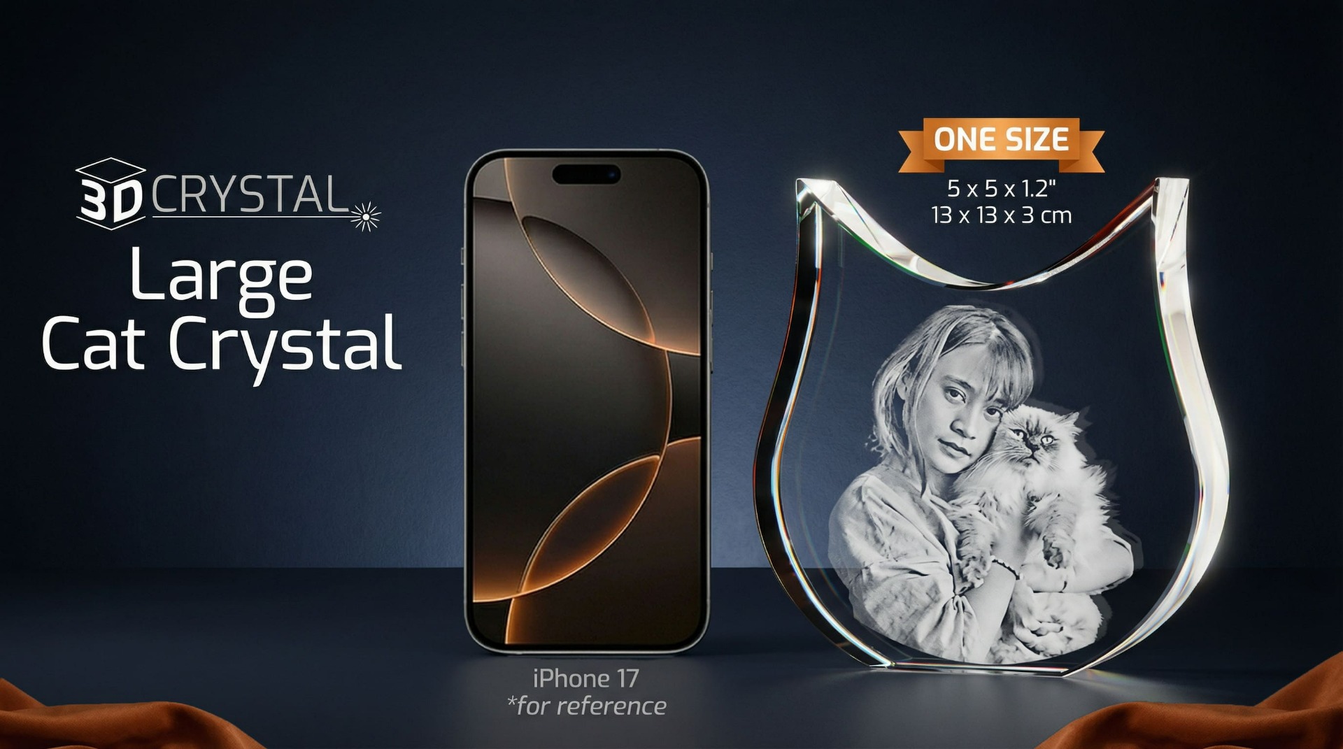 3d Crystal LargeCat Size Chart
