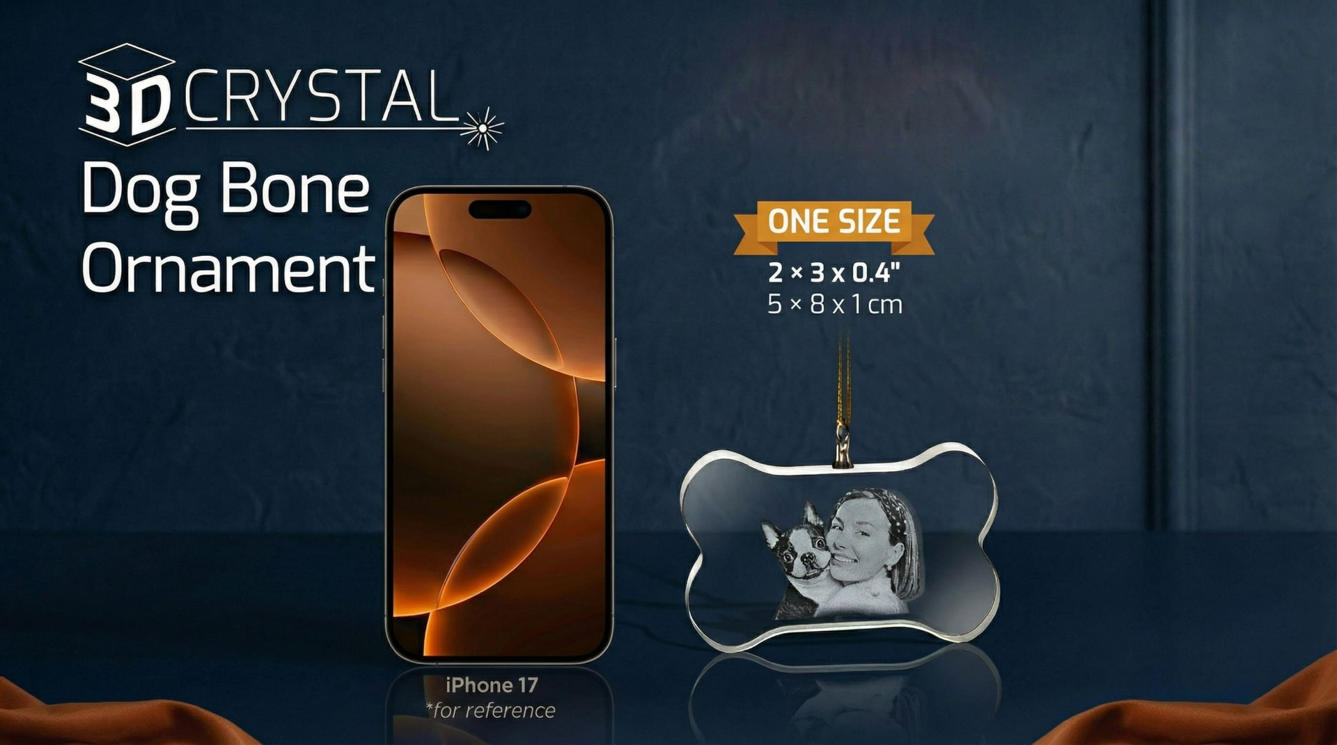 3d DogBoneOrnament Size Chart